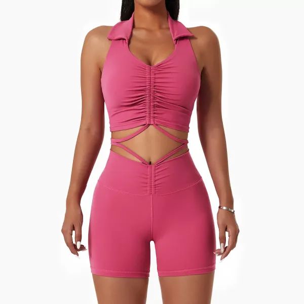 Fashine Style Sleeveless Womens Gym Wear Sets