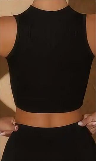 Sexy Double Zipper Crop Top Tank